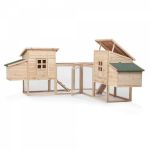 New Pet Products Larger Outdoor Poultry Chicken Coops hen house with Peaked Roof