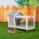Wooden Rabbit Hutch 40.7