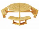 2022 Latest Round Picnic-Tables Medium Brown