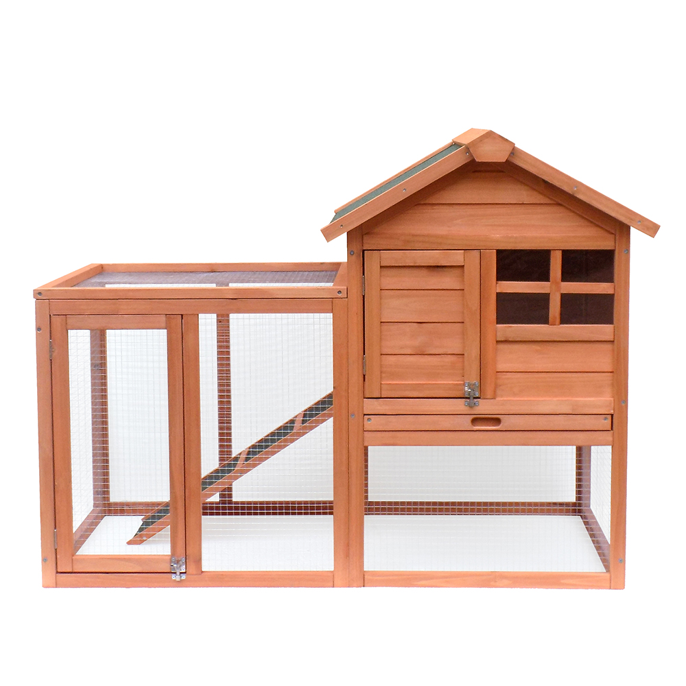 48'' Outdoor Wooden Chicken Coop for 3-5 Chickens